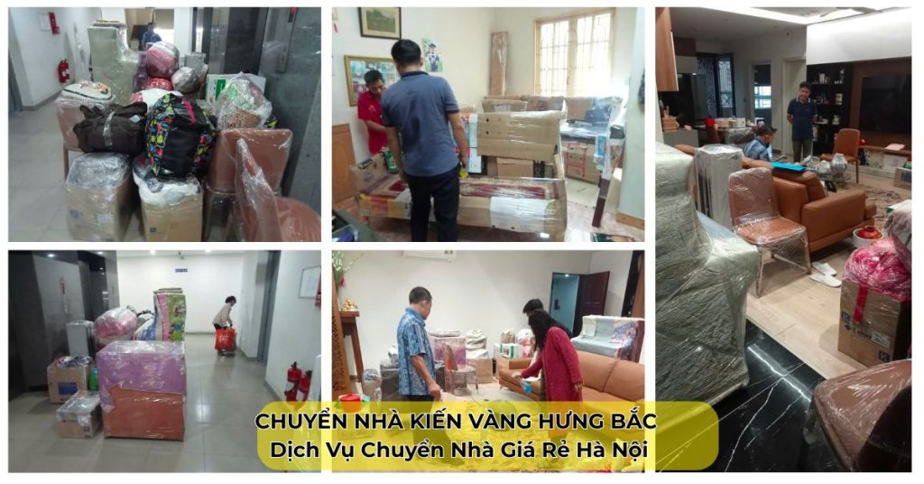 Dịch vụ chuyển nhà giá rẻ Hà Nội của Kiến Vàng Hưng Bắc